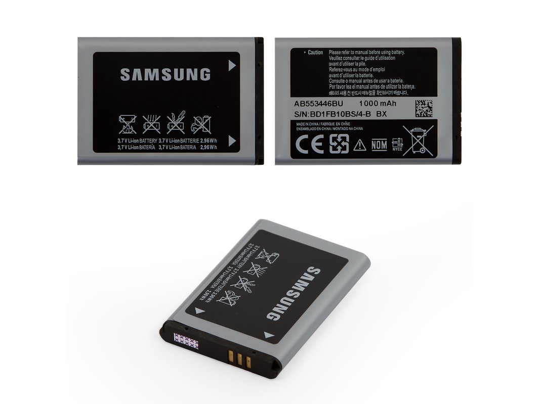 2pm GALAXY 21点 Аккумулятор AB553446BU для Samsung C5212, Li-ion, 3,7 В, 1000 мАч
