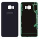 Задняя панель корпуса для Samsung G928 Galaxy S6 EDGE Plus, синяя, 2.5D, Original (PRC)