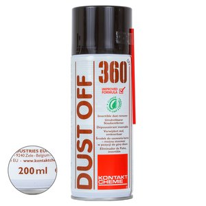 Сжатый воздух Kontakt Chemie KONTAKT DUSTOFF 360 200, вверх дном  не вызывает эффекта заморозки, 200 мл