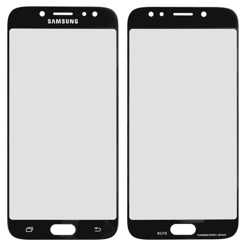 Скло корпуса для Samsung J730F Galaxy J7 2017 , з ОСА плівкою, чорне