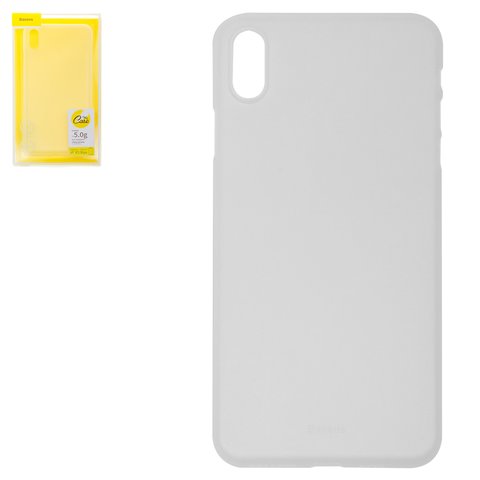 Чехол Baseus для iPhone XS Max, бесцветный, прозрачный, матовый, Ultra Slim, пластик, #WIAPIPH65 E02