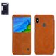 Чехол Nillkin Qin leather case для Xiaomi Redmi Note 5, Redmi Note 5 Pro, коричневый, книжка, пластик, PU кожа, #6902048155602
