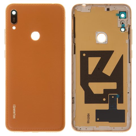 Задняя панель корпуса для Huawei Y6 2019 , Y6 Prime 2019 , коричневая, amber brown