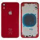 Корпус для iPhone XR, червоний, з тримачем SIM-карти, з боковими кнопками
