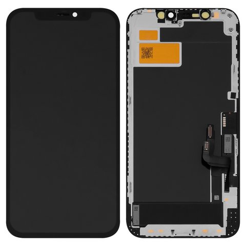 Дисплей для iPhone 12, iPhone 12 Pro, черный, с рамкой, Copy, Tianma, TFT 