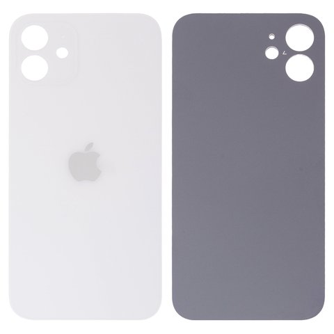Задня панель корпуса для iPhone 12, біла, не потрібно знімати скло камери, Original PRC , big hole