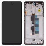 Дисплей для Xiaomi Poco M6 Pro 4G, Redmi Note 13 Pro 4G, Redmi Note 14S, чорний, з рамкою, Original (PRC)