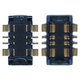 Конектор батареї для Samsung A125F Galaxy A12, A165 Galaxy A16, 6 pin