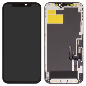 Дисплей для iPhone 12, iPhone 12 Pro, черный, с рамкой, Copy, TFT , ZY, LTPS HD+