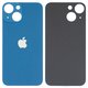Задня панель корпуса для iPhone 13 mini, синя, не потрібно знімати скло камери, big hole