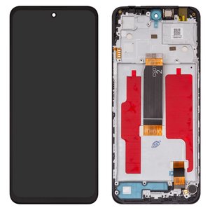 Дисплей для Xiaomi Poco M6 Pro 5G, Redmi 12, черный, с рамкой, Box 