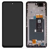 Дисплей для ZTE Blade A75 5G, Nubia Focus, чорний, з рамкою, High Copy, 15-3240A-14681-51
