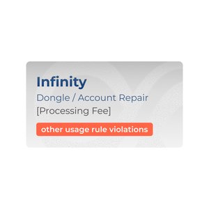 Послуга зняття обмежень з Infinity Dongle Account інші порушення крім шерингу 