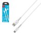 USB кабель SkyDolphin S07T TPE High Elastic Line, USB тип-C, USB тип-A, 100 см, 2,4 А, белый