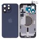 Корпус для iPhone 15 Pro Max, синій, з тримачем SIM-карти, з боковими кнопками, Original (PRC), EU Version, blue titanium