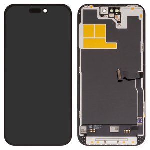 Дисплей для iPhone 14 Pro, черный, с рамкой, без ошибки, Box , OLED , GXQC soft, 120Hz