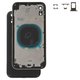 Housing compatible with iPhone XR, (black, with SIM card holders, with side buttons)