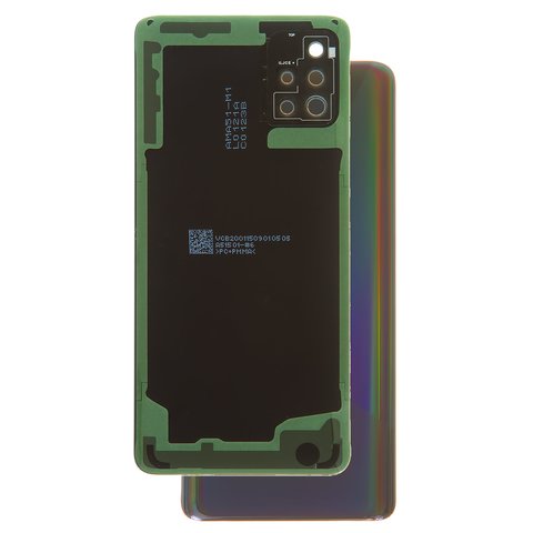 Задняя панель корпуса для Samsung A515F DS Galaxy A51, черная, со стеклом камеры