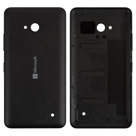 Задняя панель корпуса для Microsoft Nokia  640 Lumia, черная, с боковыми кнопками