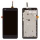 LCD compatible with Xiaomi Redmi 2, (black, with frame)