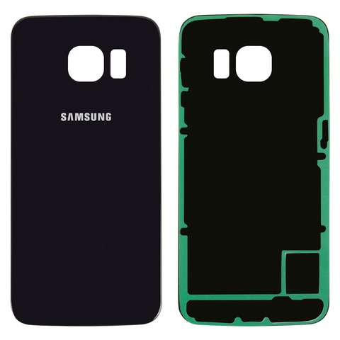 Housing Back Cover compatible with Samsung G925F Galaxy S6 EDGE, dark blue, 2.5D, Original PRC  