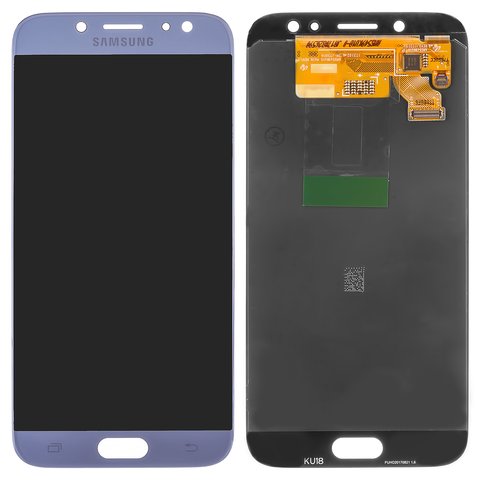 LCD compatible with Samsung J730 Galaxy J7 2017 , blue, without frame, Original PRC , original glass 