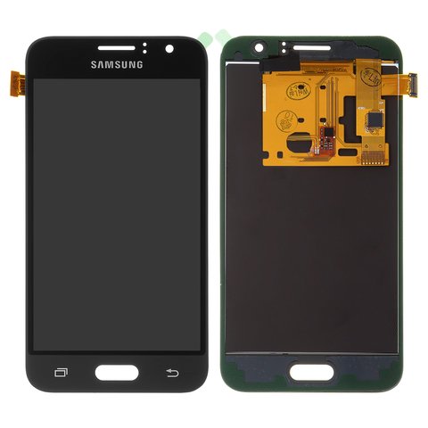 LCD compatible with Samsung J120 Galaxy J1 2016 , black, with light adjustable, Best copy, without frame, Copy, TFT  