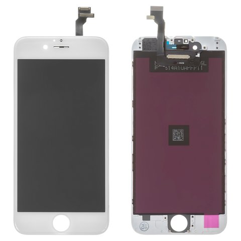 LCD compatible with iPhone 6, white, with frame, AAA, NCC ESR ColorX 