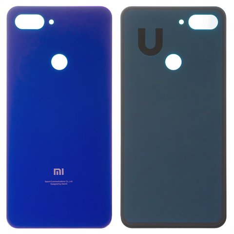 Housing Back Cover compatible with Xiaomi Mi 8 Lite 6.26", dark blue, M1808D2TG 