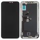 LCD compatible with iPhone X, (black, with frame, AA, (OLED), НЕ.Х OEM hard)