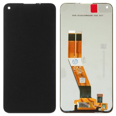 LCD compatible with Samsung A115 Galaxy A11, M115 Galaxy M11, black, without frame, Original PRC  
