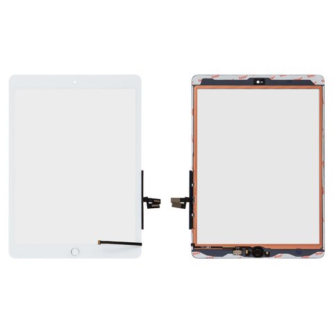 Touchscreen compatible with iPad 10.2 2019 iPad 7 , iPad 10.2 2020 iPad 8 , white, HC, with HOME button  #A2197 A2198 A2200 A2428 A2429 A2270