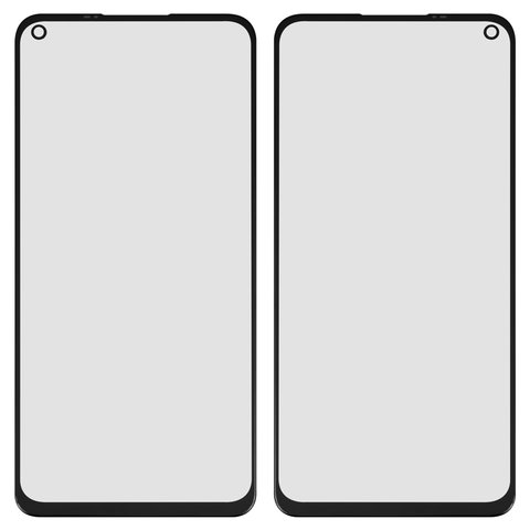Стекло корпуса для Xiaomi Redmi Note 9, с OCA пленкой, черное, M2003J15SC, M2003J15SG, M2003J15SS