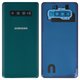 Housing Back Cover compatible with Samsung G975 Galaxy S10 Plus, (green, with camera lens)