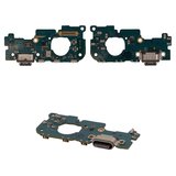 Flat Cable compatible with Samsung A336 Galaxy A33 5G, (charge connector, with microphone, with components, Original (PRC), charging board)