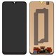 LCD FLYCDI compatible with Samsung M215 Galaxy M21, M305 Galaxy M30, M307 Galaxy M30s, M315 Galaxy M31, (black, without frame, with wide edge, (OLED))