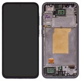 Pantalla LCD puede usarse con Samsung A356 Galaxy A35 5G, azul, con marco, Original (PRC), navy