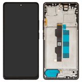 Дисплей для Xiaomi Poco M6 Pro 4G, Redmi Note 13 Pro 4G, Redmi Note 14S, черный, с рамкой, High Copy, (OLED)