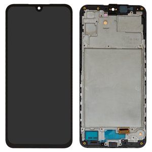 Pantalla LCD puede usarse con Samsung A166 Galaxy A16 5G, negro, con marco, High Copy, OLED 