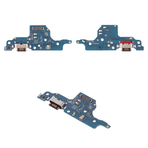 Cable flex puede usarse con Motorola Moto E15, Moto G05, Moto G15, Moto G15 Power, del conector de carga, con componentes, High Copy, placa del cargador