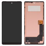 LCD compatible with Google Pixel 7, (black, with frame, Copy, (TFT), GVU6C, GQML3)