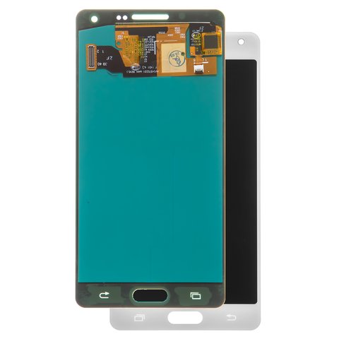 LCD compatible with Samsung A500 Galaxy A5, white, without frame, High Copy, OLED  