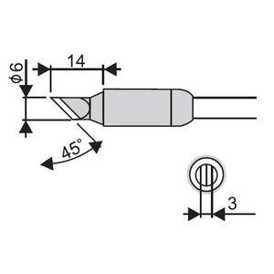 Soldering Iron Tip Goot RX 85HRT 6K
