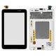 LCD compatible with Lenovo IdeaTab A3500, (white, with frame)