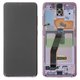 LCD compatible with Samsung G980 Galaxy S20, G981 Galaxy S20 5G, (pink, with frame, Original, service pack, cloud pink) #GH82-22131C/GH82-22123C