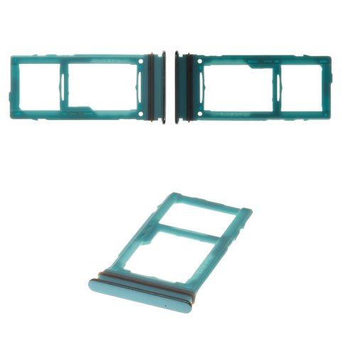 SIM Card Holder compatible with Samsung A525 Galaxy A52, A526 Galaxy A52 5G, A725 Galaxy A72, A726 Galaxy A72 5G, blue 