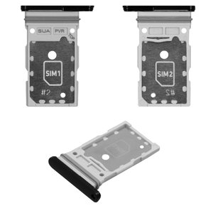 SIM Card Holder compatible with Samsung S906B Galaxy S22 Plus 5G, black 