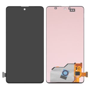 Дисплей для Samsung A515 Galaxy A51, черный, без рамки, High Copy, OLED 