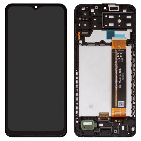 LCD compatible with Samsung A135 Galaxy A13, M135 Galaxy M13, black, with frame, Original PRC , BS066FBM L01 D800_R5.7 
