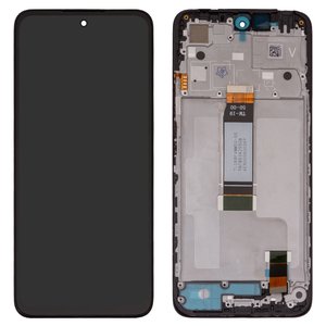 LCD compatible with Xiaomi Poco M6 Pro 5G, Redmi 12, black, with frame, High Copy 